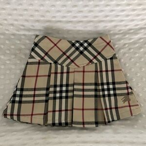 Burberry toddler XS plaid tennis skirt